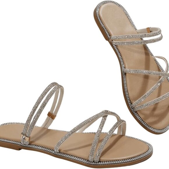 Women's Slide Sandals Sandals - Picture 6 of 7